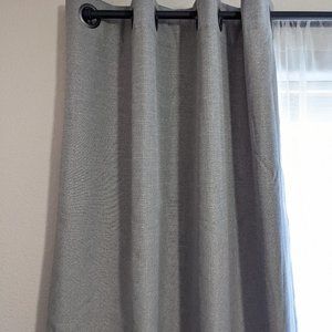 Fleece lined 100% Blackout Grommet Curtain Panel (set of 2)